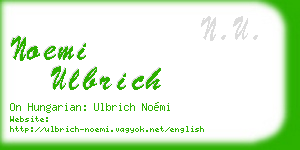 noemi ulbrich business card